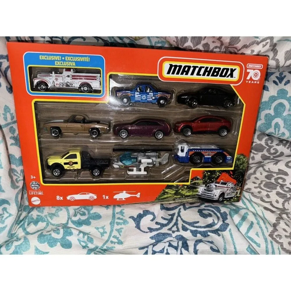 2023 Matchbox 9-Pack | Exclusive Seagrave Fire Engine, Audi | Cadillac, Ford B22
